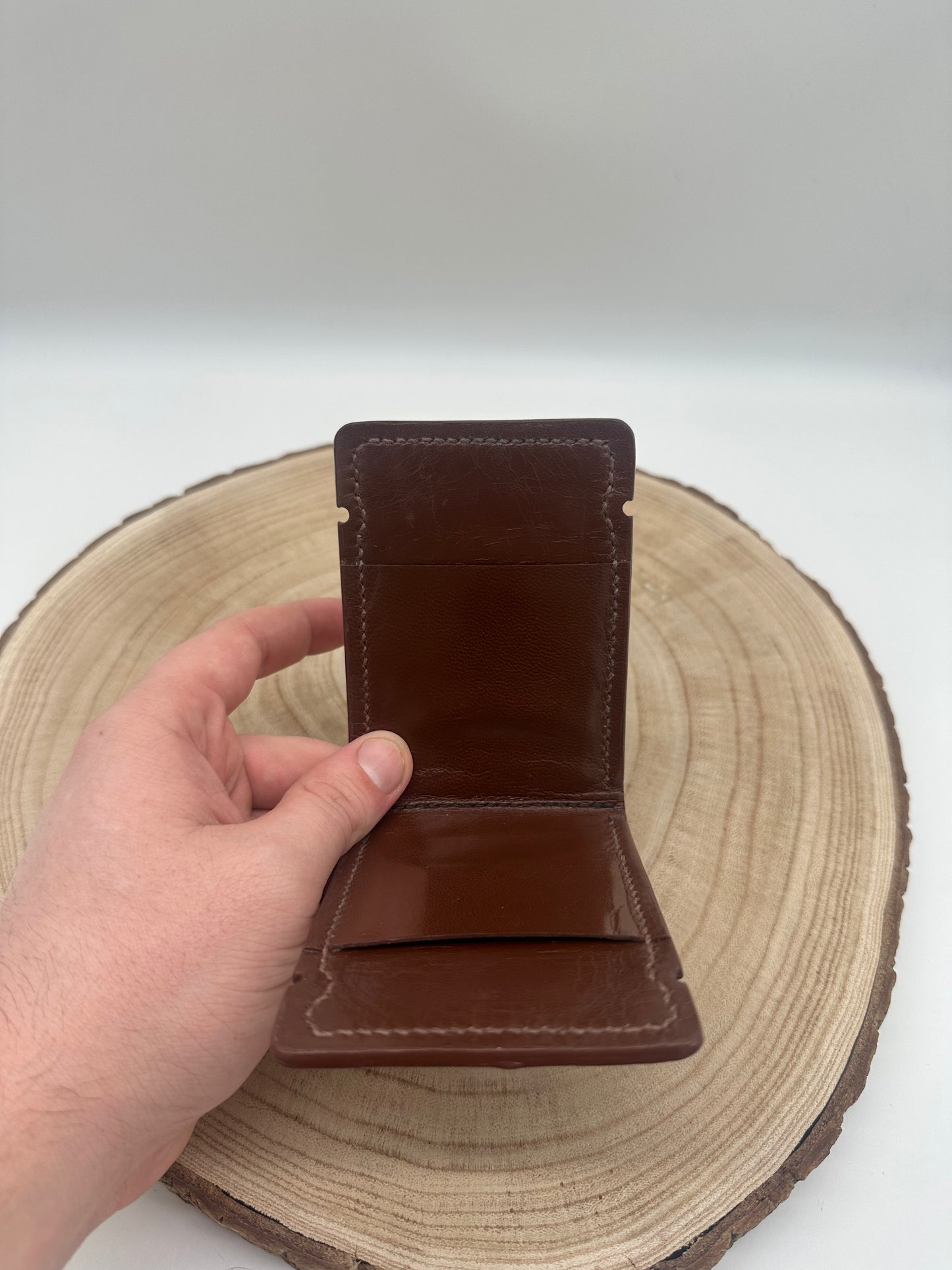 Ostrich Cash Cover: Light Brown