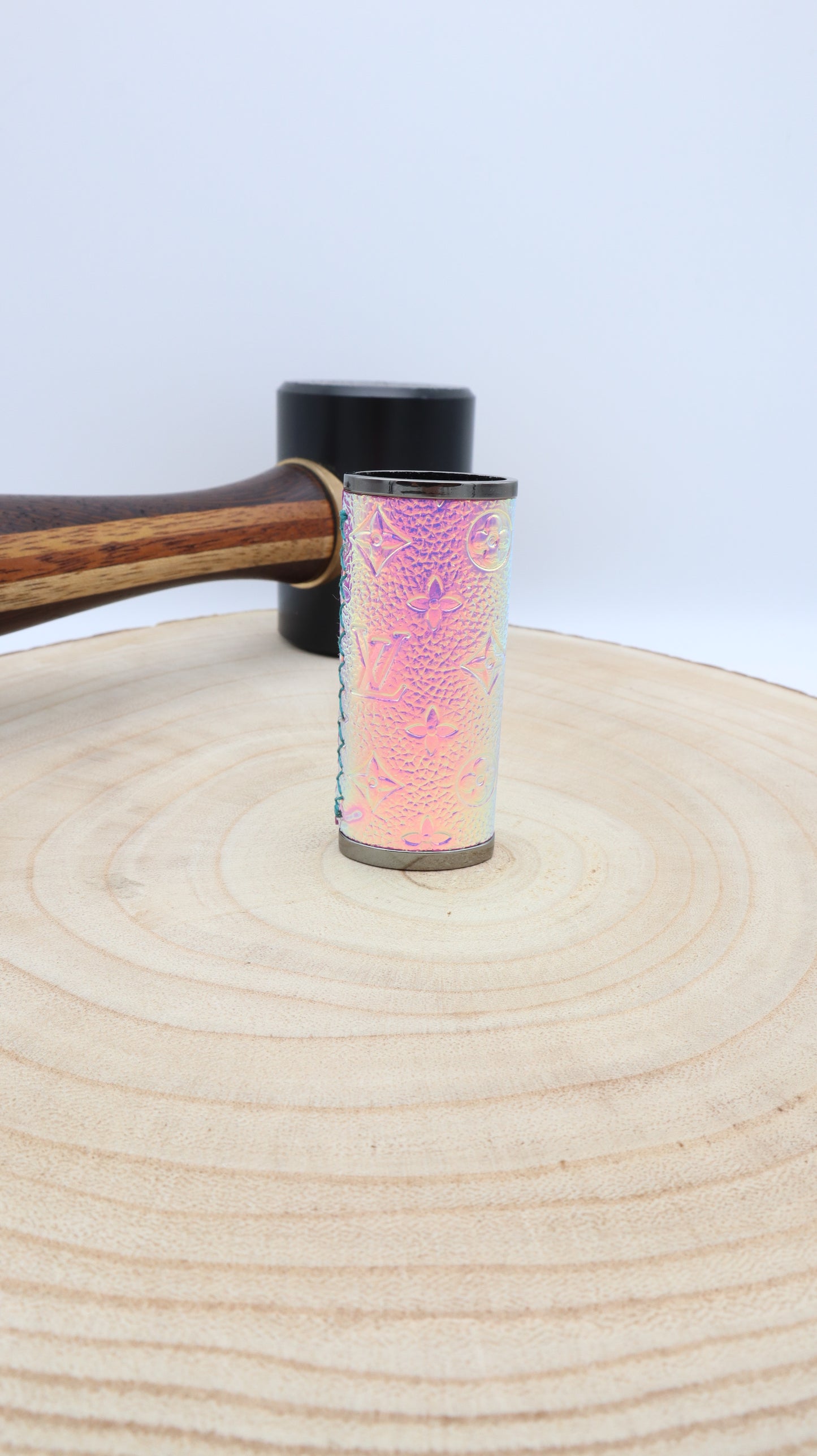 Gun Metal Lighter Sleeve: Multi Color repurposed Louis