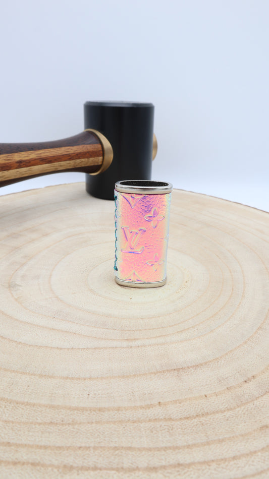 Mini Silver Lighter Sleeve: Multi Color repurposed Louis