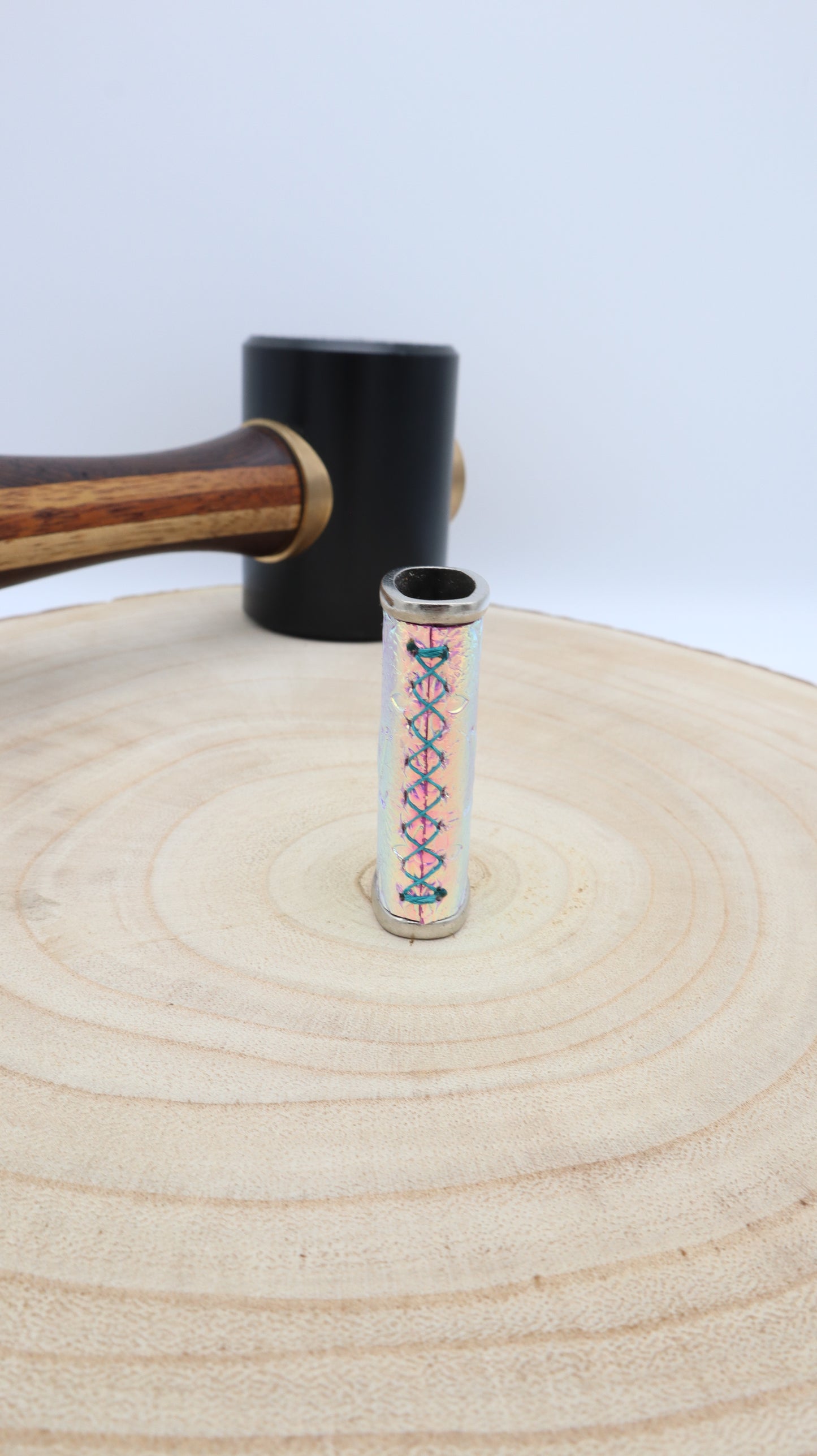 Mini Silver Lighter Sleeve: Multi Color repurposed Louis