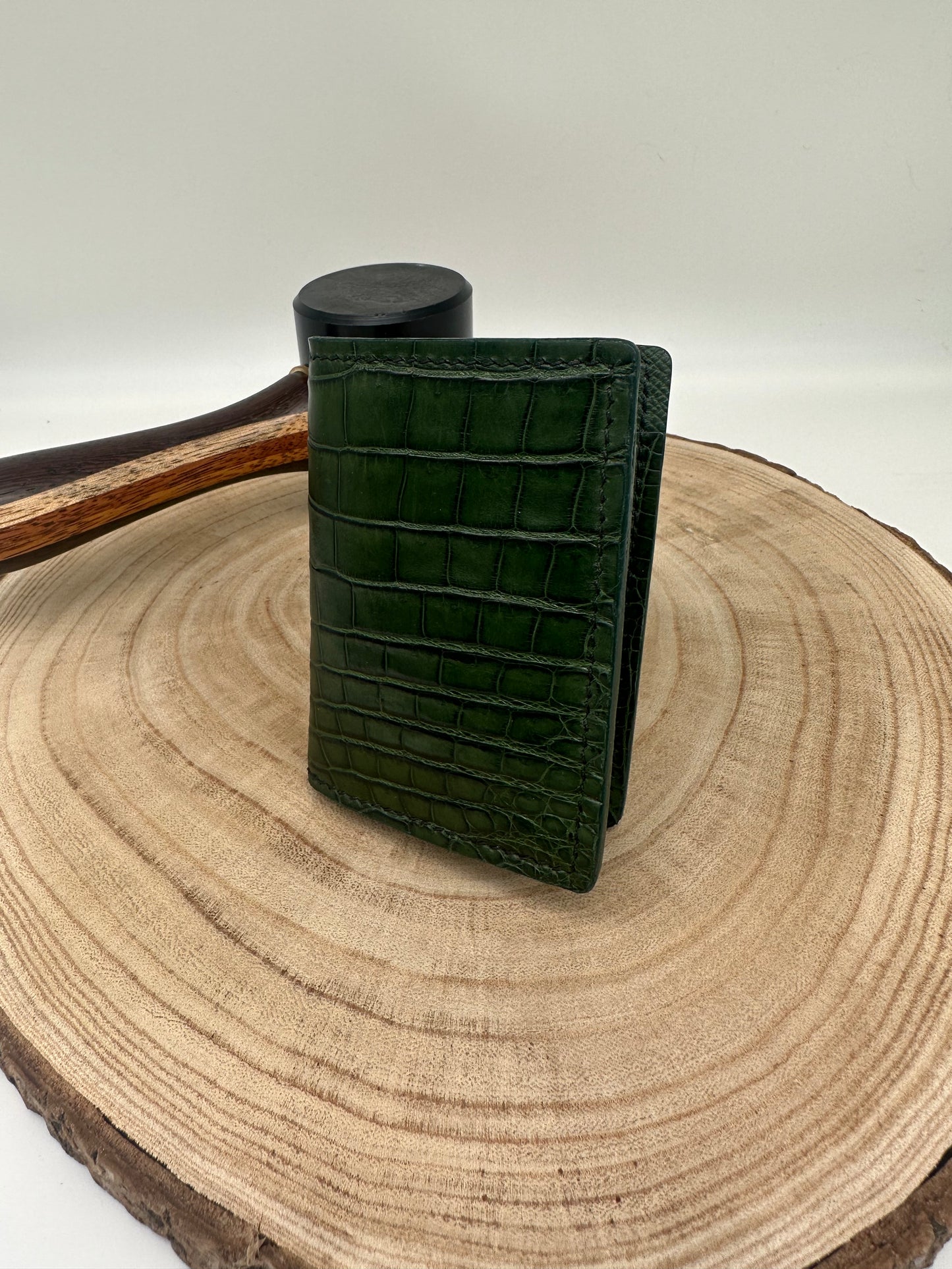 Crocodile Pocket Organizer: Forrest Green